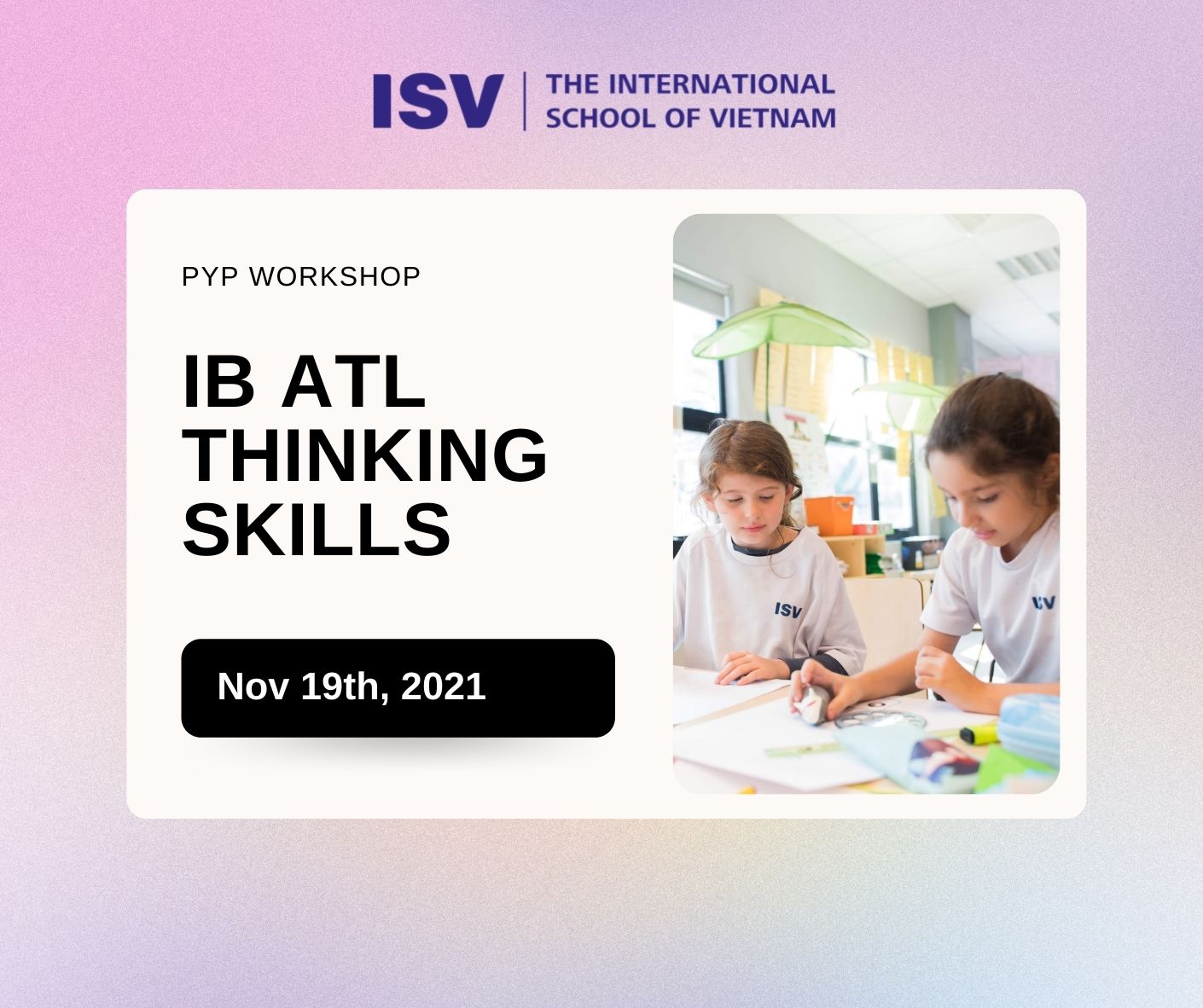 PYP Online Workshop Approaches to Learning (ATL) in the IB Primary Years Programme