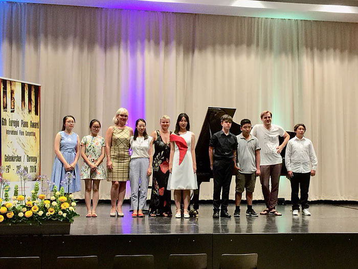 ISVs talented students received several piano rewards over the summer