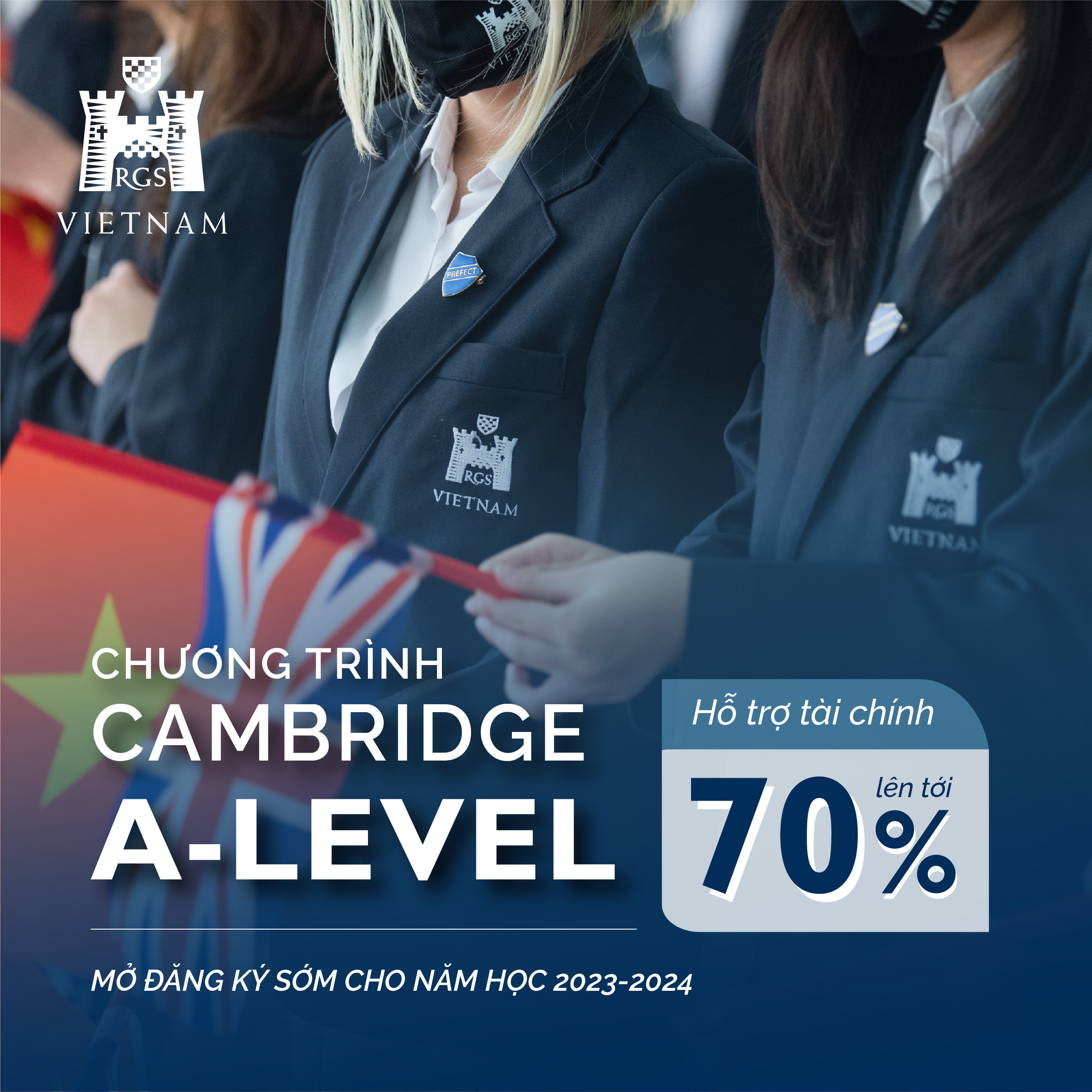 Cơ hội nhận Hỗ trợ tài chính lên tới 70% cho hệ Cambridge A Level tại RGS Vietnam