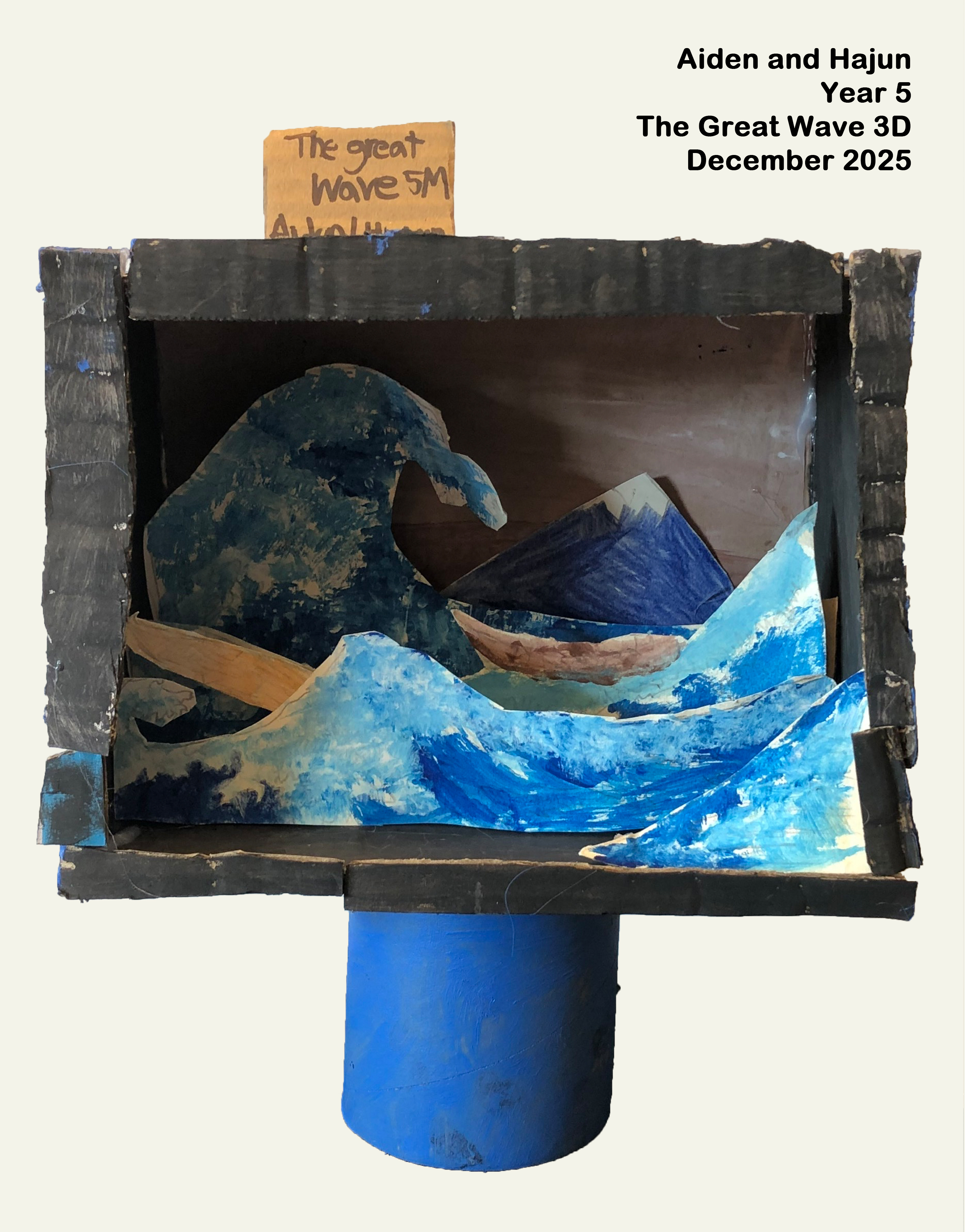 Year 5: The great wave 3D 8