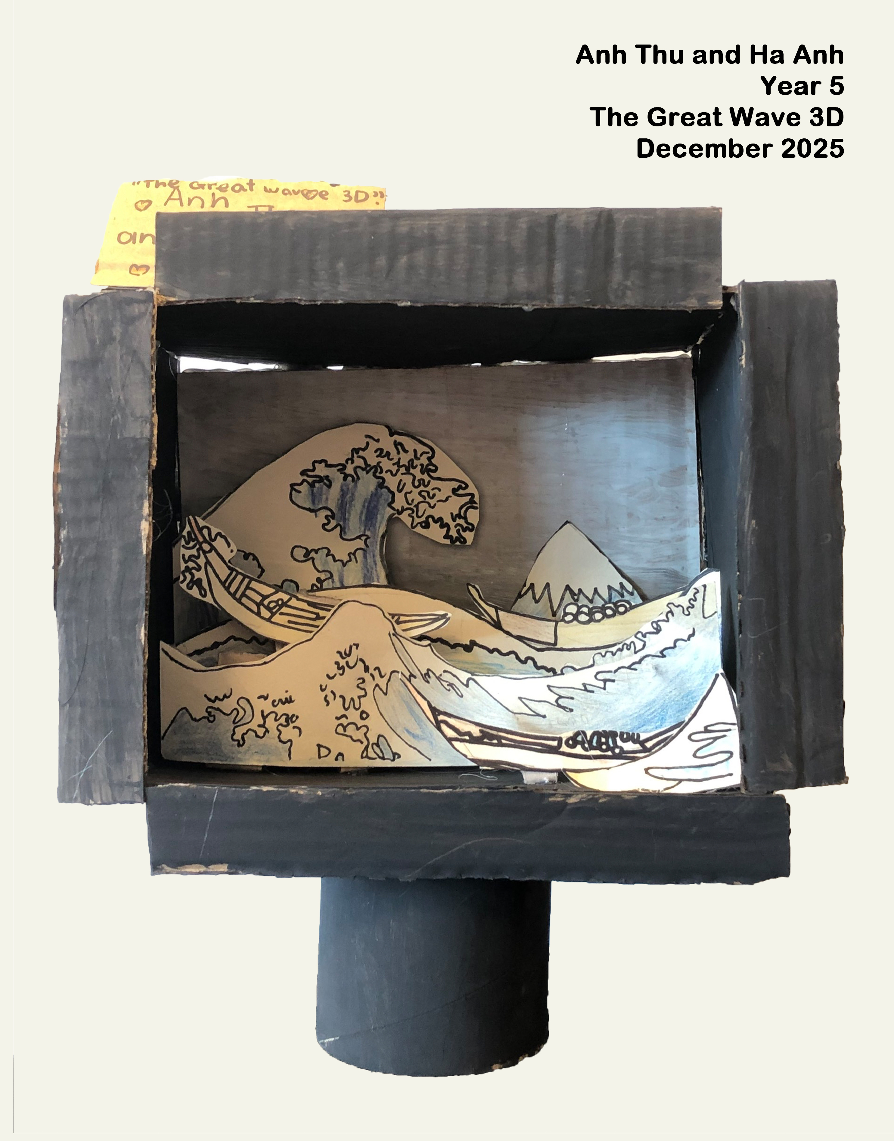 Year 5: The great wave 3D 7