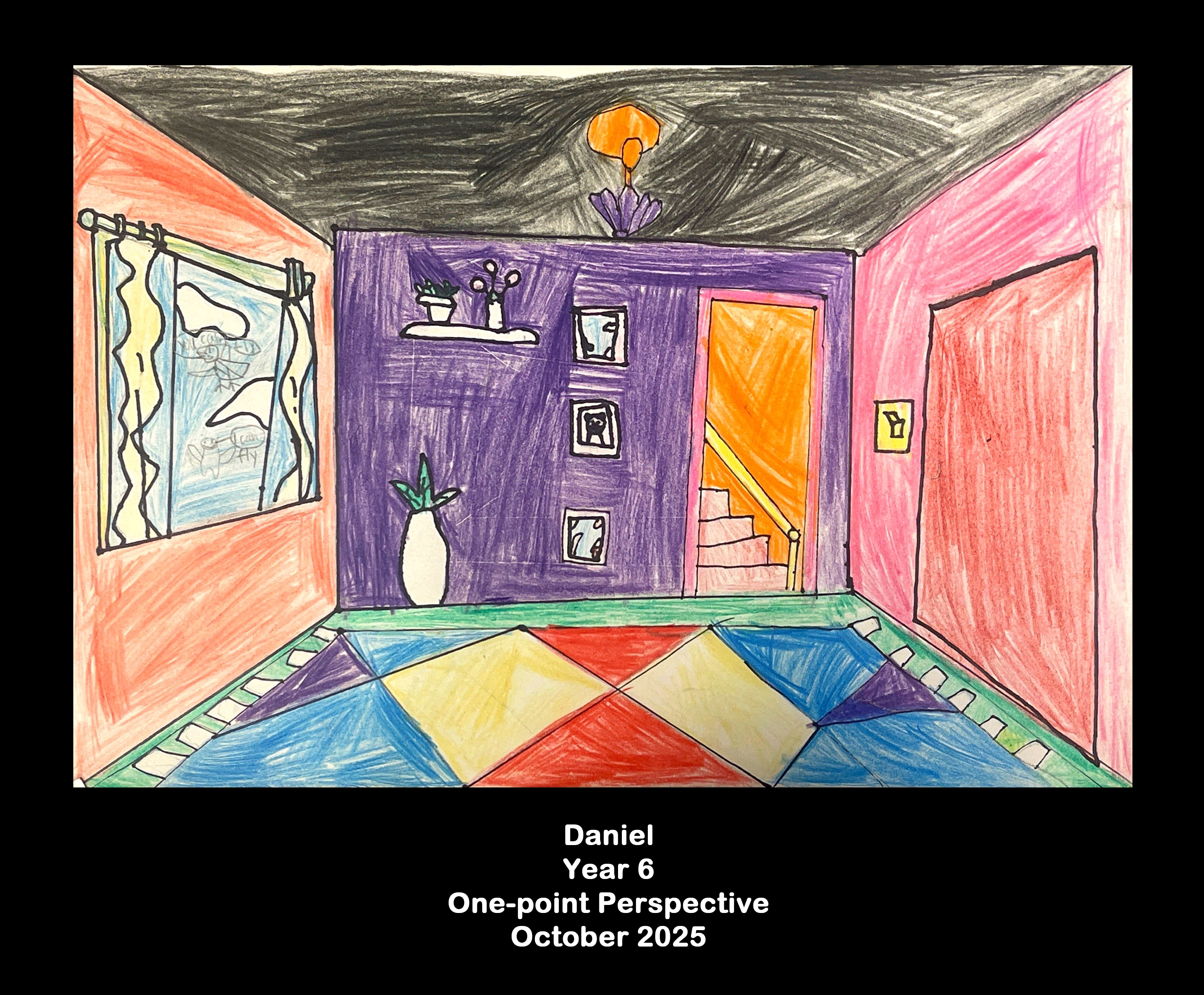 Year 6: One-point perspective 16