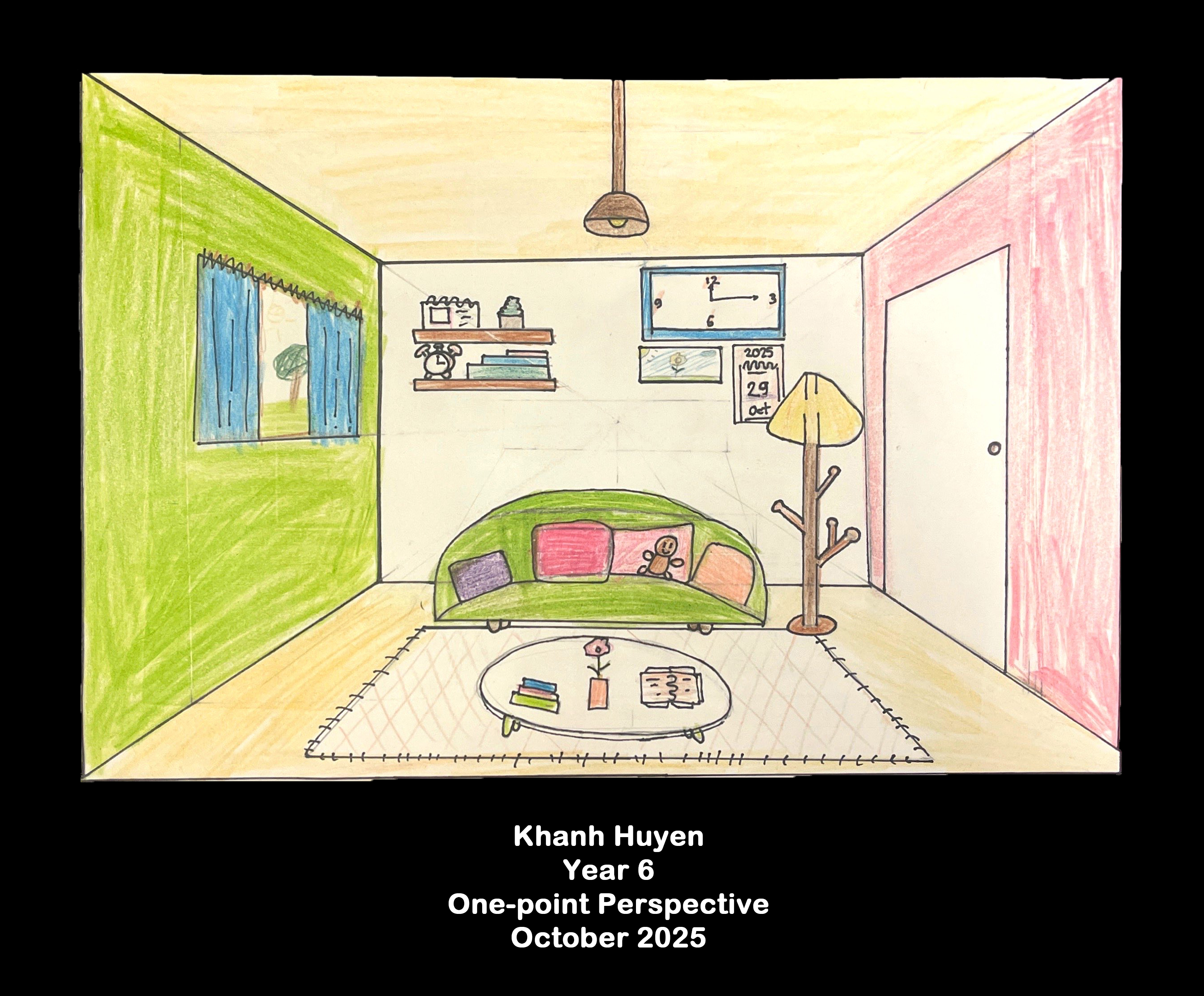 Year 6: One-point perspective 14
