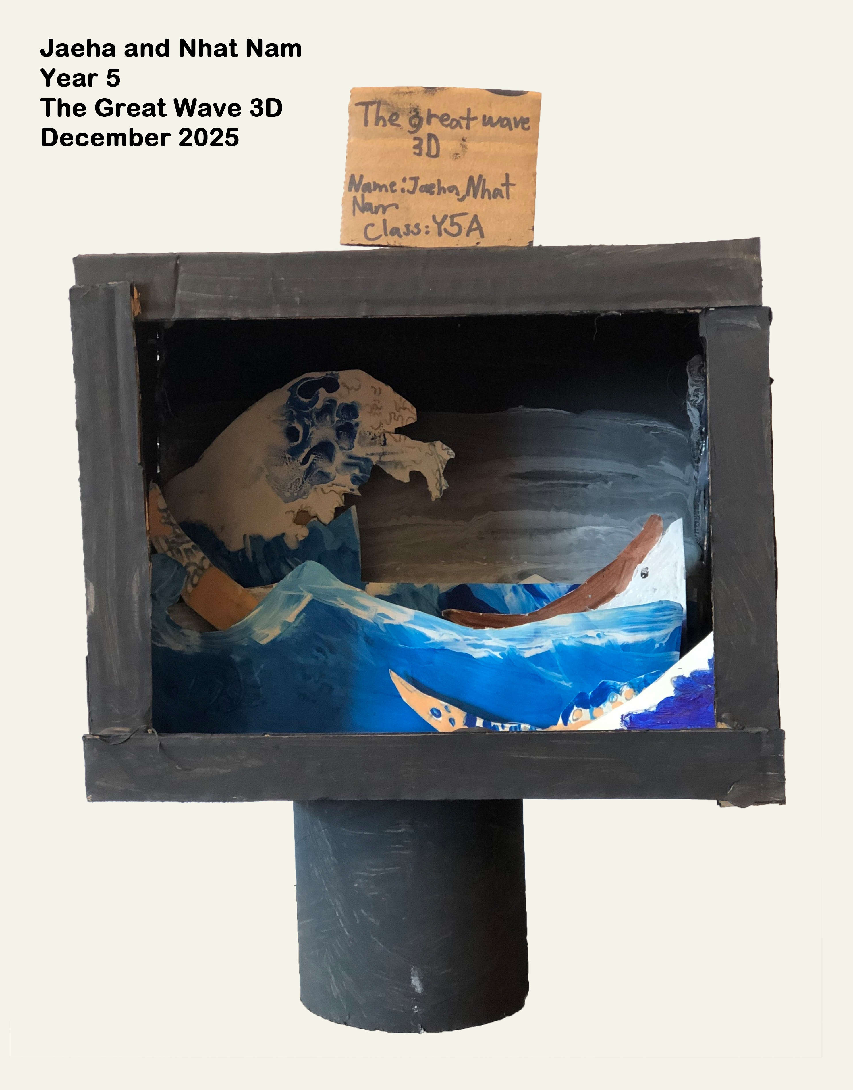 Year 5: The great wave 3D 16