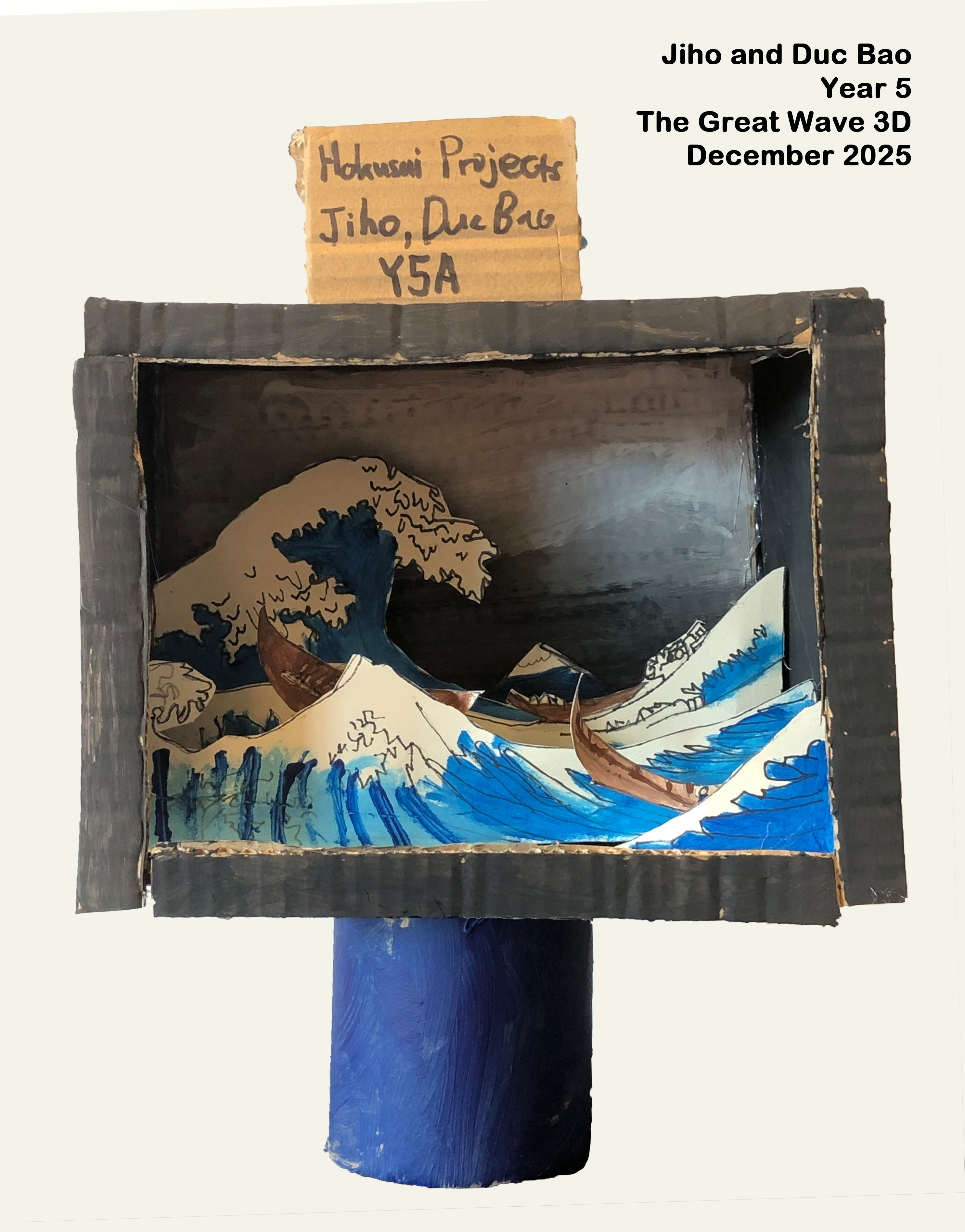 Year 5: The great wave 3D 15