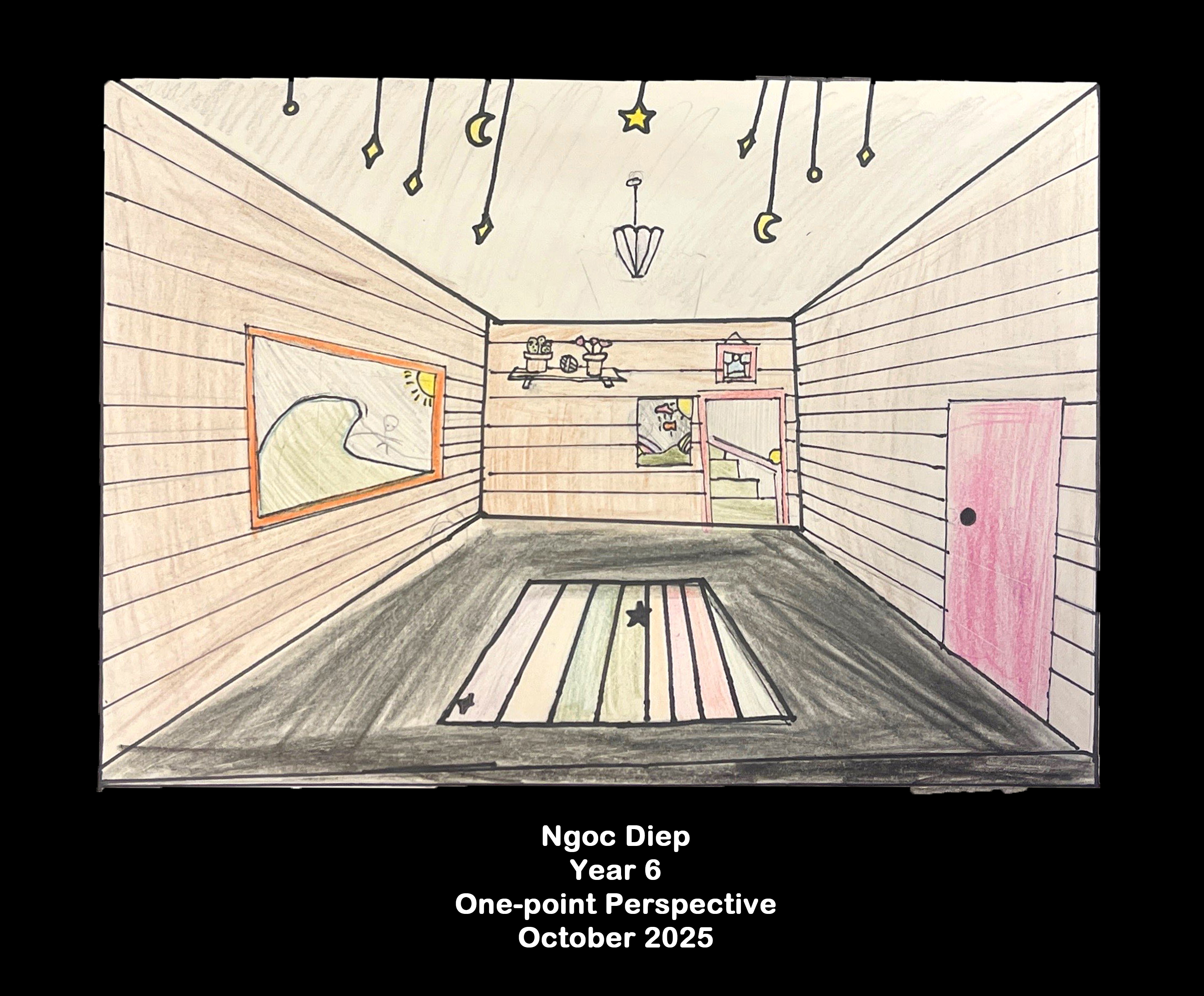 Year 6: One-point perspective 9