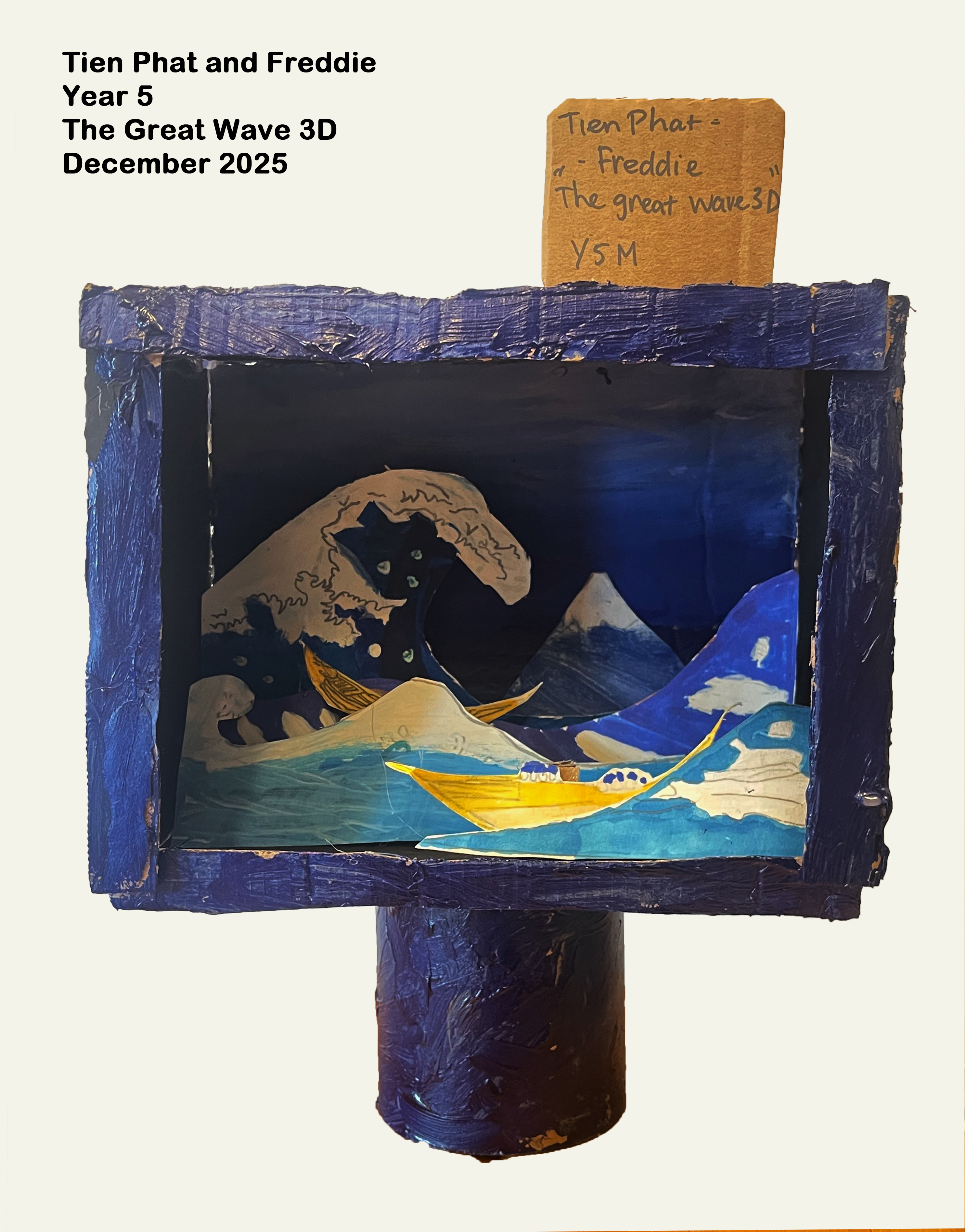 Year 5: The great wave 3D 1